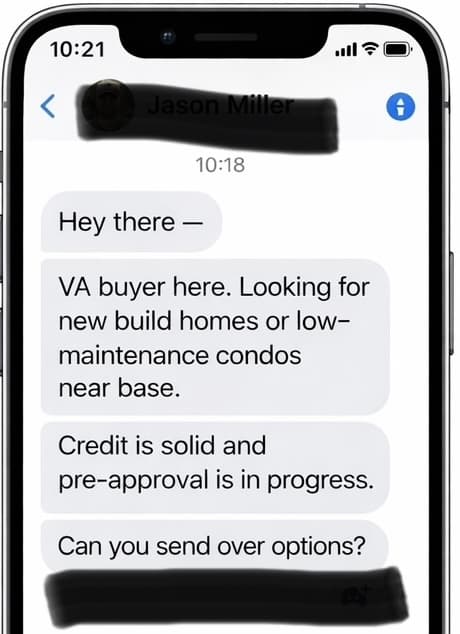 Inbound buyer message